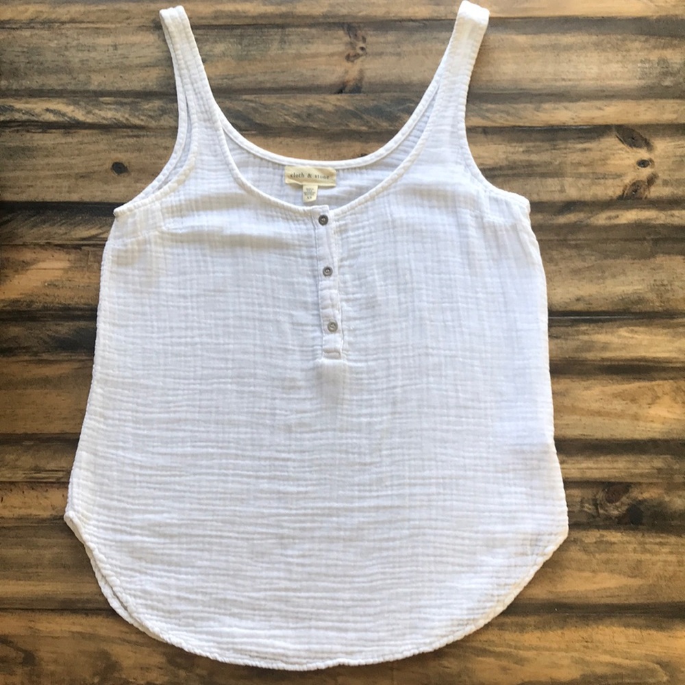Anthropologie - cloth & stone gauzy tank